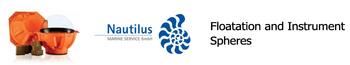 Nautilus Marine Science GmbH Floatation and Instrument Spheres Slider