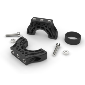 The improved mounting bracket features titanium inserts