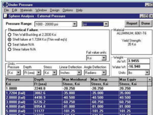 Screen shot of our downloadable PC software.